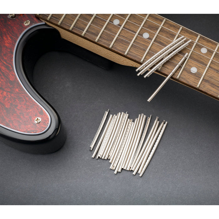 Application of musiclily pro 2 9mm stainless steel jumbo gauge 24 pieces fret wire set for bass or ibanez esp jackson mx1557ss