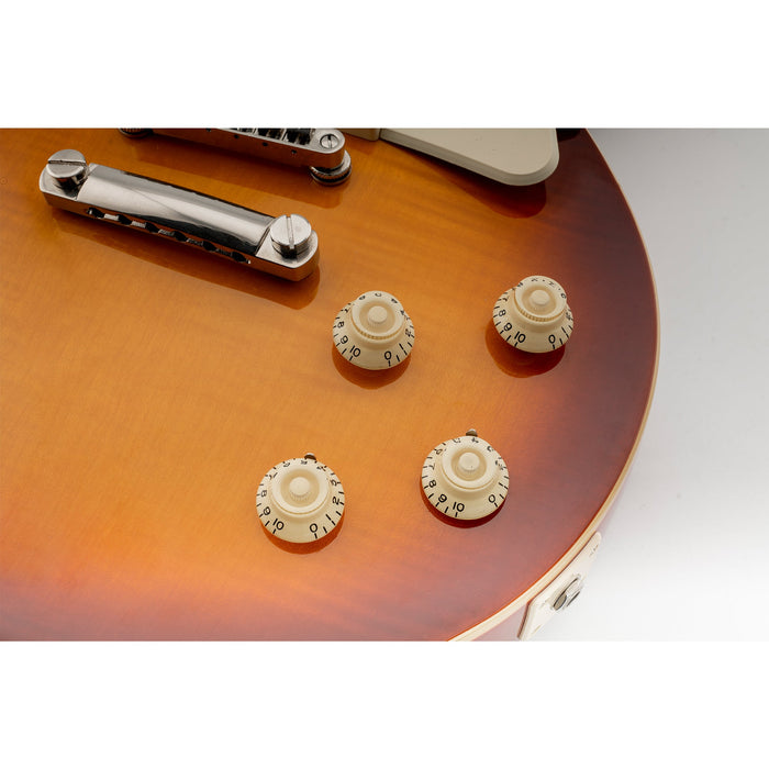 Application of musiclily pro inch size fine 24 spline top hat bell knobs tone volume control knobs for usa lp sg style electric guitar mx1560 4p