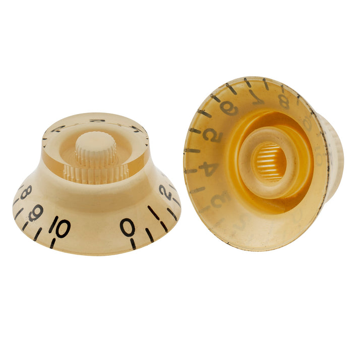 detail of musiclily pro inch size fine 24 spline top hat bell knobs tone volume control knobs for usa lp sg style electric guitar mx1560 4p