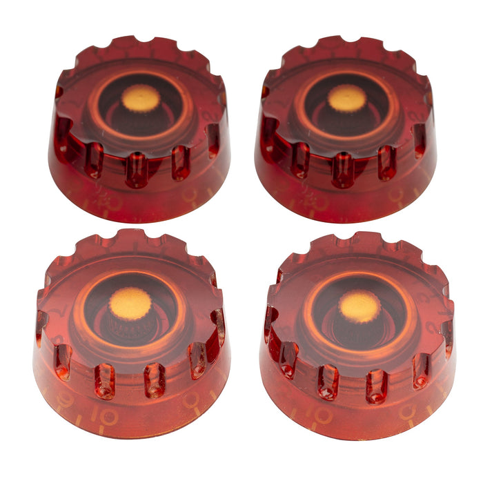 musiclily pro inch size fine 24 spline knurled guitar knobs tone volume speed control knobs for usa lp sg style electric guitar mx1562 4p, amber