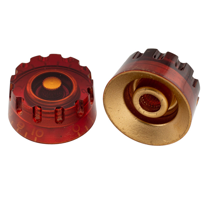 Musiclily Pro Tamanho de Polegada Fina 24-Espiga Parafusos Knob de Tom Controle de Volume Velocidade para Guitarra Elétrica Estilo USA LP SG, Conjunto de 4