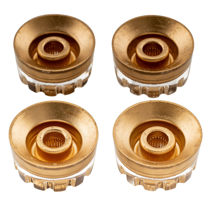 Musiclily Pro Tamanho de Polegada Fina 24-Espiga Parafusos Knob de Tom Controle de Volume Velocidade para Guitarra Elétrica Estilo USA LP SG, Conjunto de 4