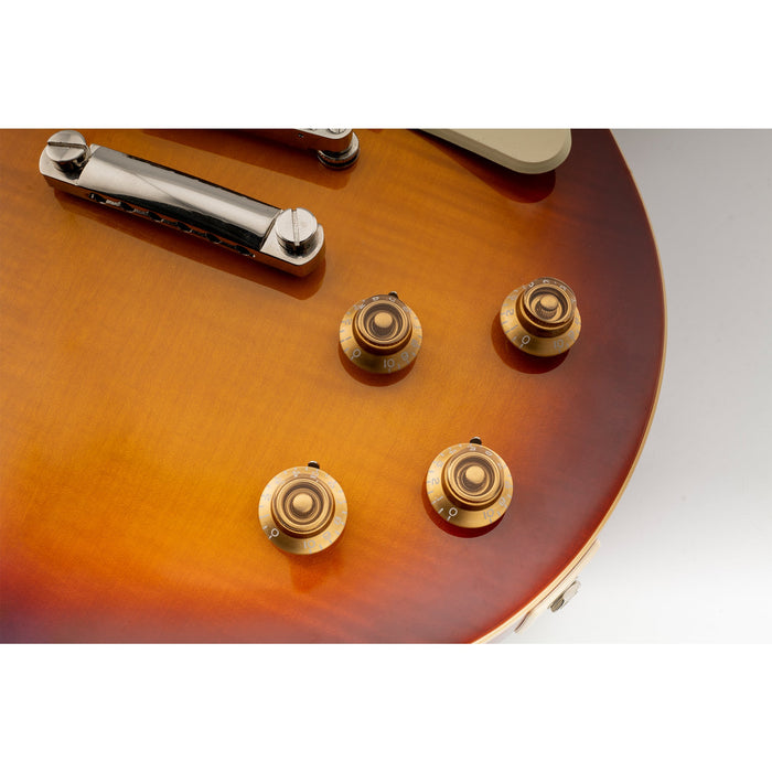 Perillas Musiclily Pro para zurdos, tamaño en pulgadas, finas, de 24 estrías, con forma de campana y control de volumen para guitarra eléctrica estilo USA LP SG (juego de 4)