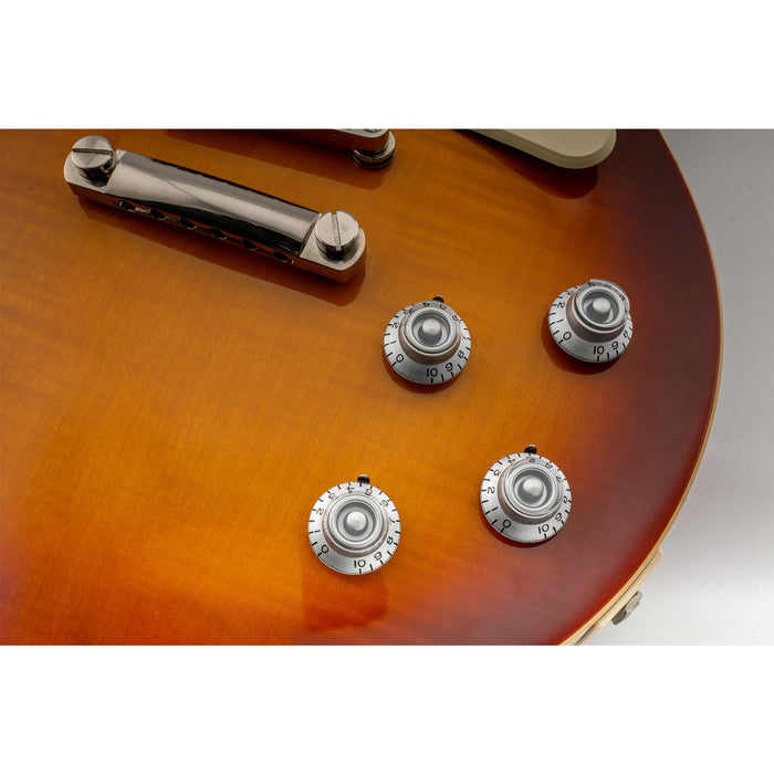 Application of musiclily pro left handed inch size fine 24 spline top hat bell knobs tone volume control knobs for usa lp sg style electric guitar mx1571 4p