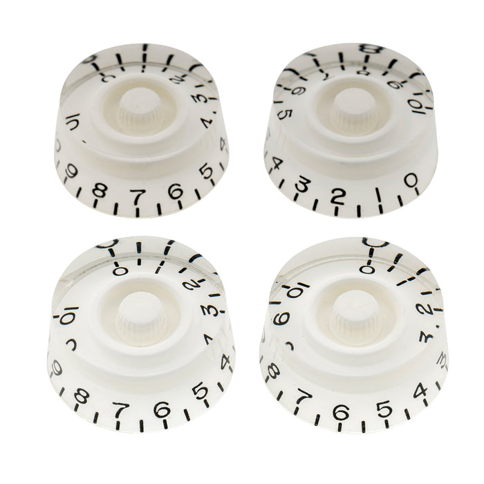 musiclily pro left handed inch size fine 24 spline guitar knobs tone volume speed control knobs for usa lp sg style electric guitar mx1572 4p, white