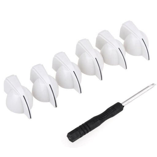 musiclily pro 1 4 inch universal fitting solid knobs guitar amplifier effect pedal chicken head pointer knobs with set screw mx1573 6p