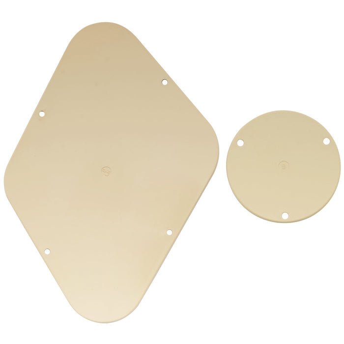 Musiclily Pro Linkshändige LP Rückplatte und Schalterplatte, Kontrollkavitätenabdeckung für chinesisch hergestelltes Epiphone LP Standard, 1-Lagig