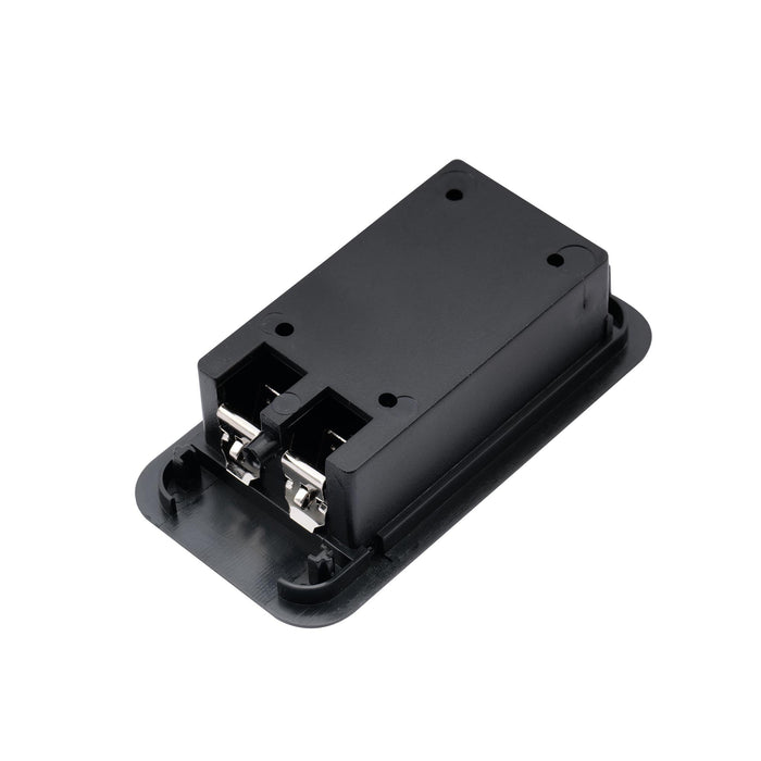 detail of musiclily pro 9 volt battery box case holder compartment for active guitar bass mx1582p