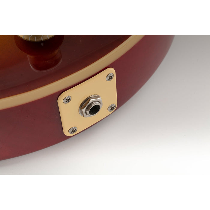 Application of musiclily pro plastic curved jack plate square jackplates compatible with usa lp epiphone lp style guitar mx1586 2p
