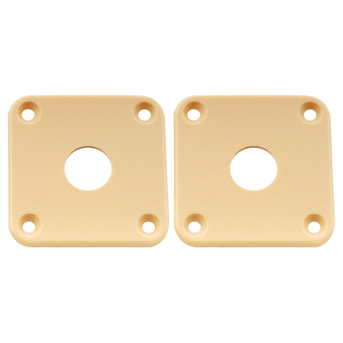 musiclily pro plastic curved jack plate square jackplates compatible with usa lp epiphone lp style guitar mx1586 2p