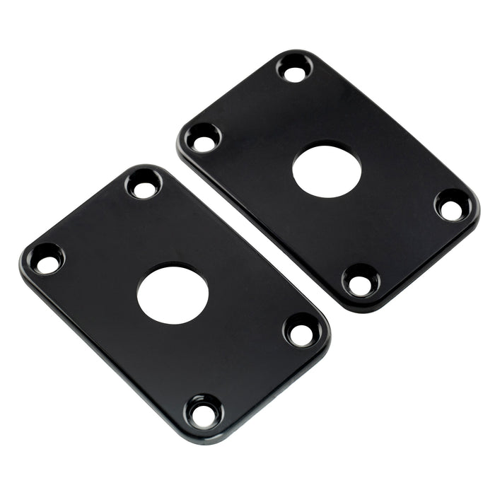 Part of musiclily pro plastic curved jack plate rectangular jackplates for electric guitar mx1587 2p