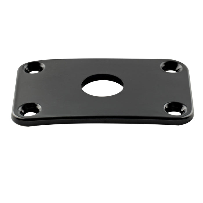 detail of musiclily pro plastic curved jack plate rectangular jackplates for electric guitar mx1587 2p