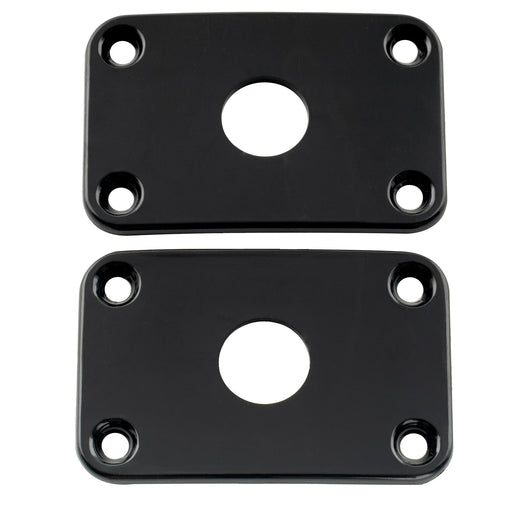 musiclily pro plastic curved jack plate rectangular jackplates for electric guitar mx1587 2p