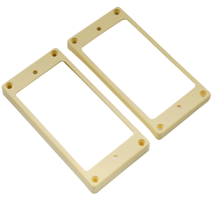 musiclily pro plastic curved bottom humbucker mounting pickup rings set for china made epiphone guitar mx1590mx1591p cream