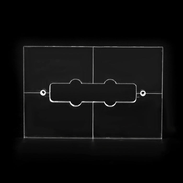 musiclily pro cnc accurate acrylic pickup routing templates set for standard jazz bass neck and bridge pickup mx1600mx1601 details