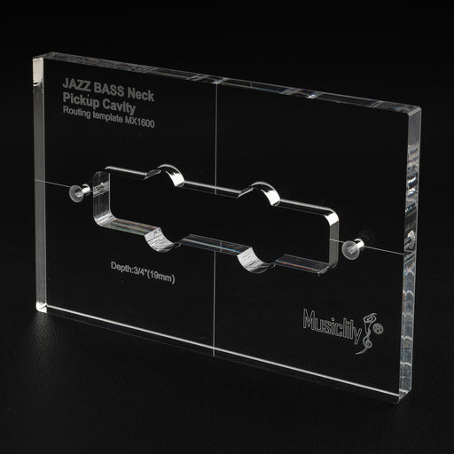 musiclily pro cnc accurate acrylic pickup routing template for standard jazz bass neck pickup mx1600