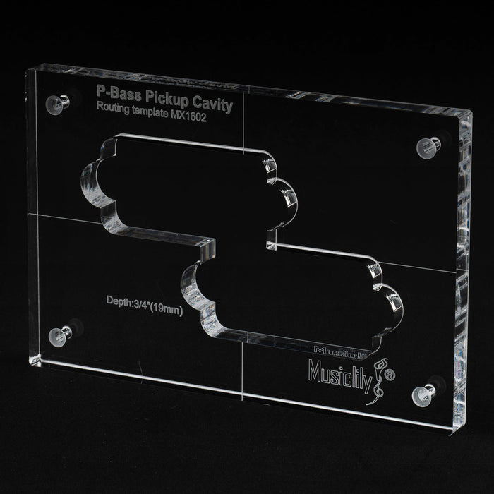 musiclily pro cnc accurate acrylic pickup routing templates for standard precision bass mx1602
