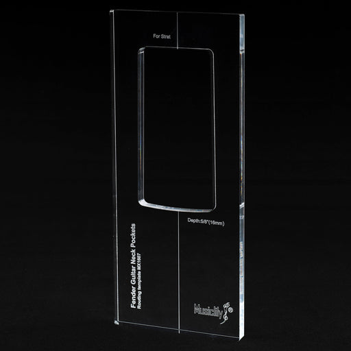 musiclily pro cnc accurate acrylic guitar neck routing templates for standard strat jaguar jazzmaster mustang mx1607