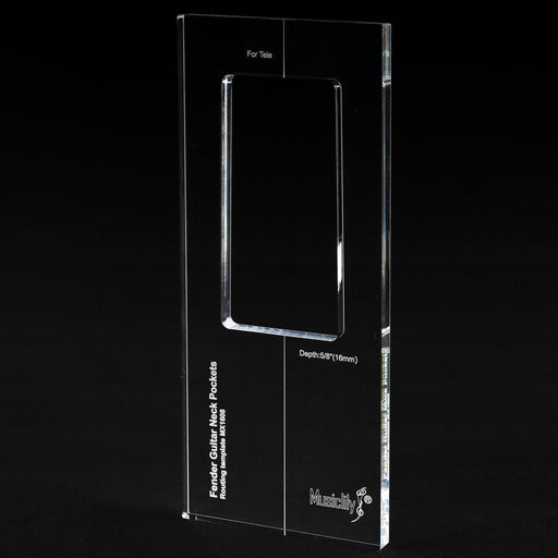 musiclily pro cnc accurate acrylic guitar neck routing templates for standard tele mx1608