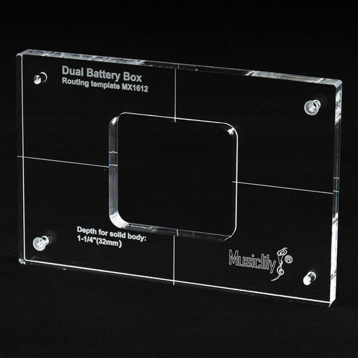 musiclily pro cnc accurate acrylic dual battery box routing templates mx1612