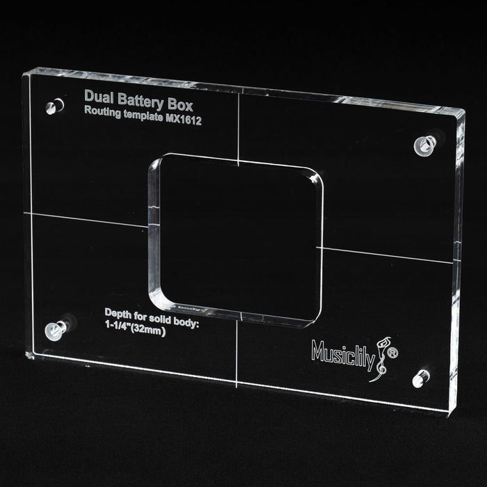 musiclily pro cnc accurate acrylic dual battery box routing templates mx1612