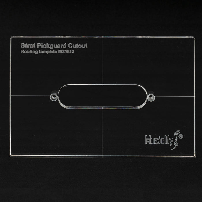 Part of musiclily pro cnc accurate acrylic single coil pickup routing template for standard strat guitar pickguard mx1613