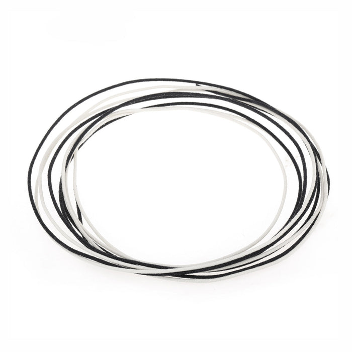 musiclily pro 22 awg gauge stranded wire cloth covered pre tinned push back vintage style mx1645 2p, black