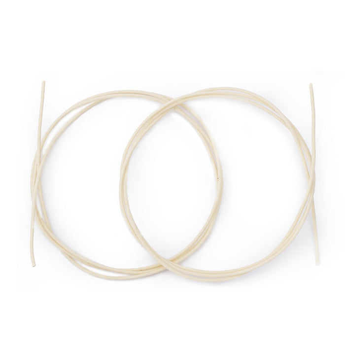 musiclily pro 22 awg gauge stranded wire cloth covered pre tinned push back vintage style mx1645 2p, white