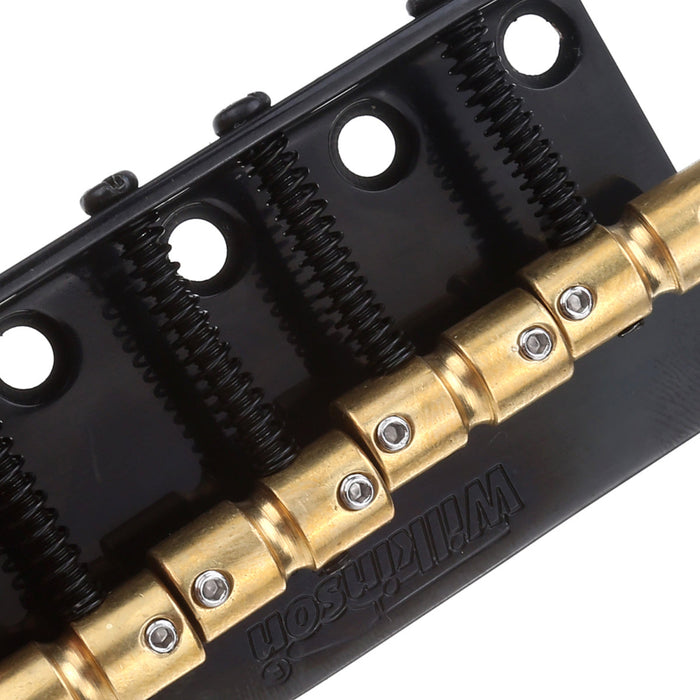 details of wilkinson wbbc bass bridge brass saddles for 4 string precision bass jazz bass mx1706p