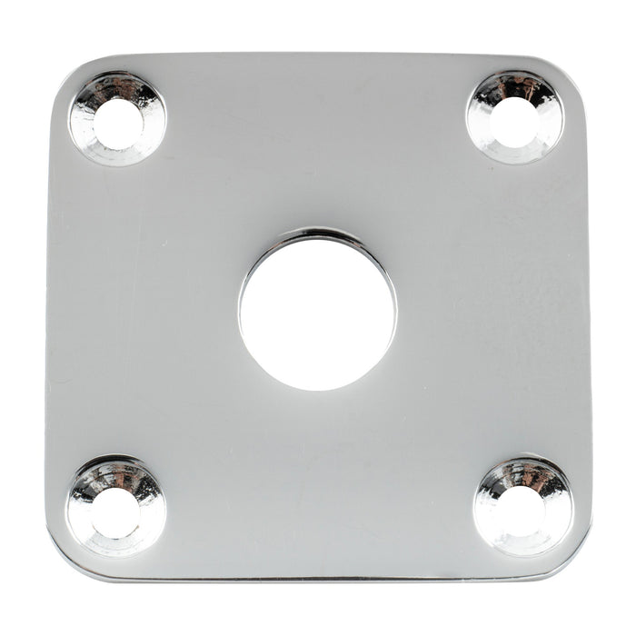 Part of musiclily pro steel flat bottom square jack plate for epiphone usa les paul style electric guitar mx1708p