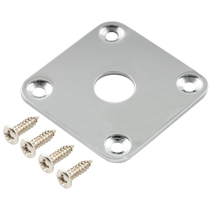 musiclily pro steel flat bottom square jack plate for epiphone usa les paul style electric guitar mx1708p