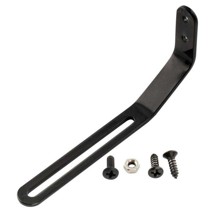 musiclily pro steel universal pickguard bracket support for archtop jazz hollow body guitar mx1711p, black