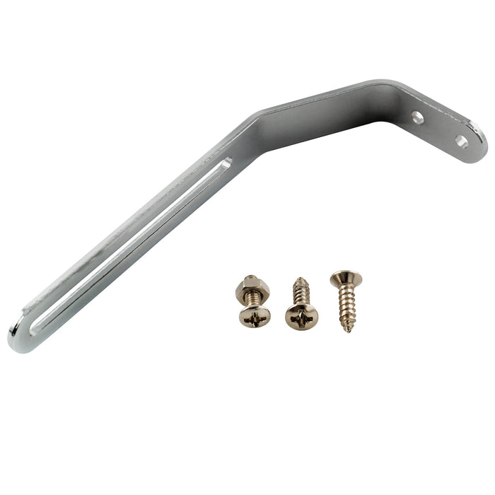 detail of musiclily pro steel universal pickguard bracket support for archtop jazz hollow body guitar mx1711p