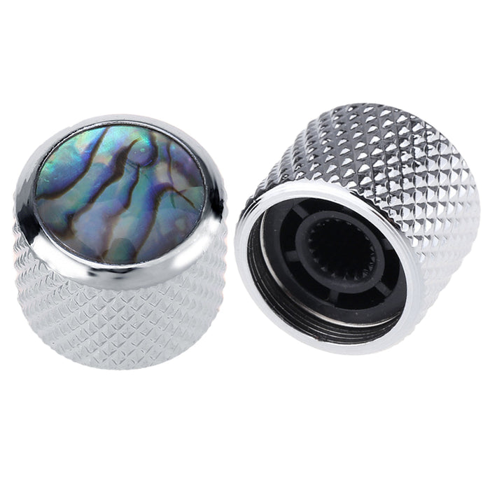 Part of musiclily pro coarse 18 splines steel push on abalone top dome control knobs for tele style electric guitar or bass mx1714 2p