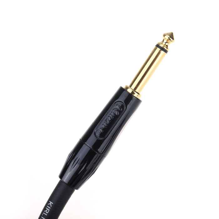 kirlin 3m 10 feet straight to right angle 1 4 inch plug premium plus noise free instrument guitar bass cable mx1729 details