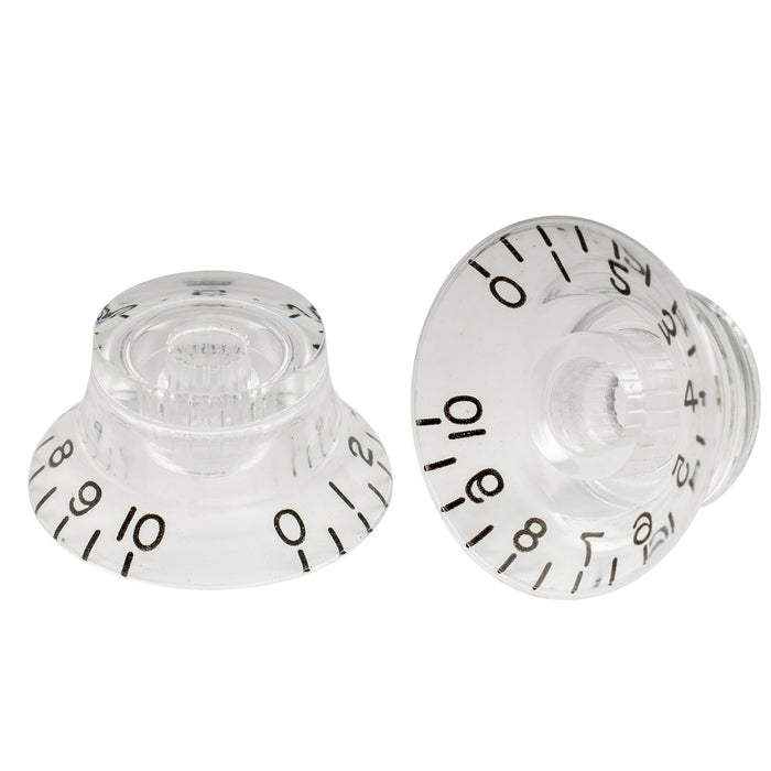 Musiclily Pro Metric Coarse 18-Spline Top Hat Bell Knobs Tone Volume Control Knobs for Epiphone LP SG Style Electric Guitar, Set of 4