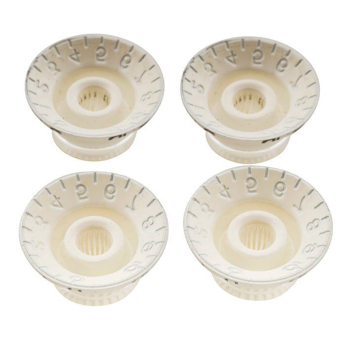 Musiclily Pro Metric Coarse 18-Spline Top Hat Bell Knobs Tone Volume Control Knobs for Epiphone LP SG Style Electric Guitar, Set of 4