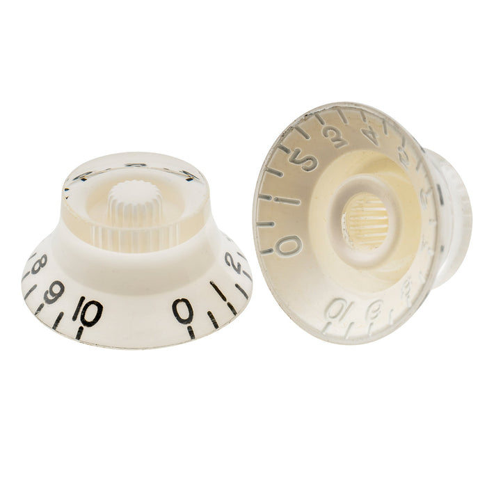 Musiclily Pro Metric Coarse 18-Spline Top Hat Bell Knobs Tone Volume Control Knobs for Epiphone LP SG Style Electric Guitar, Set of 4