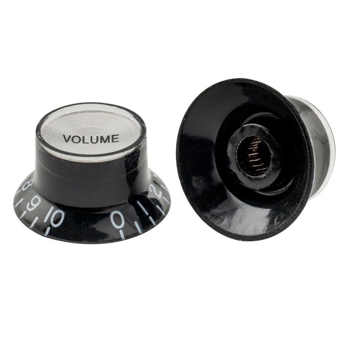 Musiclily Pro Metric Grosso 18-Esquema Chapeu Alto Botões de Tom e Controle de Volume para Guitarra Elétrica estilo Epiphone LP SG, Conjunto de 2