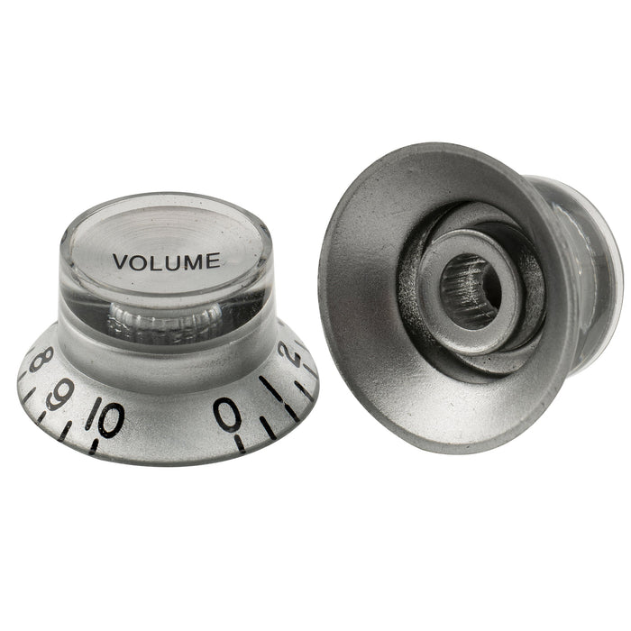 Musiclily Pro Metric Grosso 18-Esquema Chapeu Alto Botões de Tom e Controle de Volume para Guitarra Elétrica estilo Epiphone LP SG, Conjunto de 2