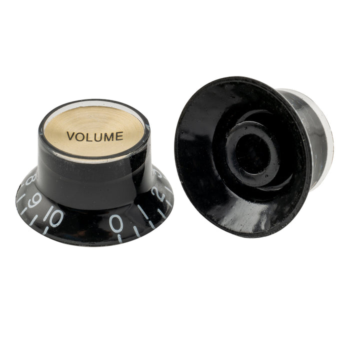 Musiclily Pro Metric Grosso 18-Esquema Chapeu Alto Botões de Tom e Controle de Volume para Guitarra Elétrica estilo Epiphone LP SG, Conjunto de 2