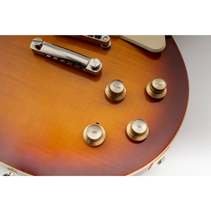 Application of musiclily pro metric coarse 18 spline top hat bell knobs tone volume control knobs for epiphone lp sg style electric guitar 2 pcst2v mx1735 2mx1737 2p