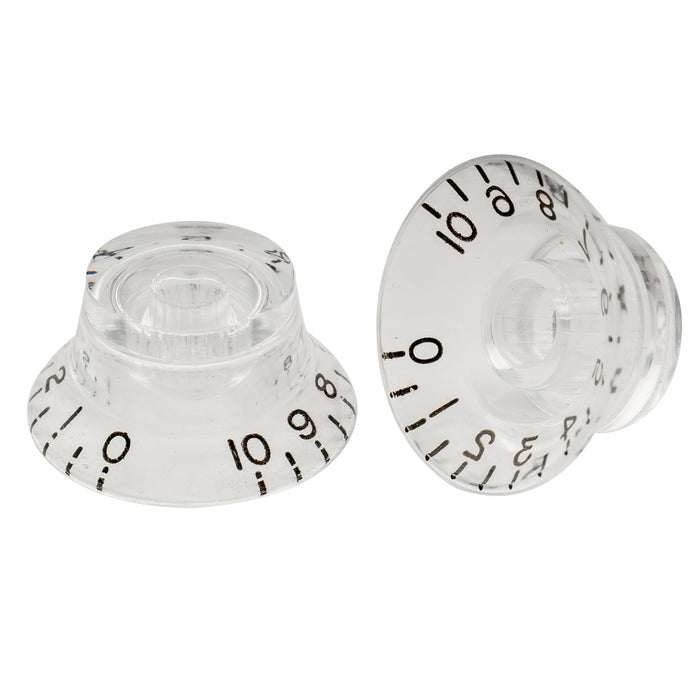 Perillas Musiclily Pro para zurdos, métricas gruesas, de 18 estrías, con forma de sombrero de copa y campana, control de volumen y tono para guitarra eléctrica Epiphone LP SG (juego de 4)