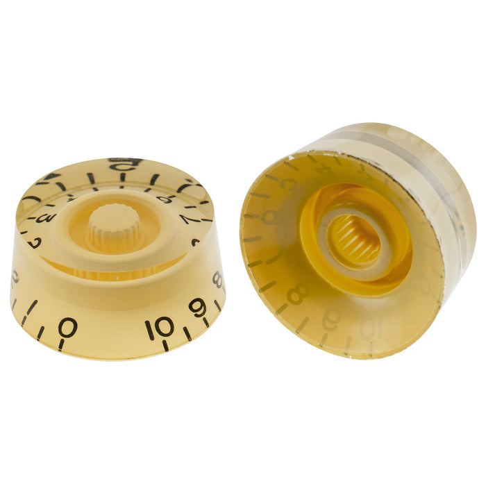 Musiclily Pro Linkshändig Metrisch Grobkantig 18-Zahnrad-Gitarrenknöpfe Ton, Lautstärke, Geschwindigkeitsreglerknöpfe Set für Epiphone Les Paul SG Stil Elektrogitarre, Set von 4