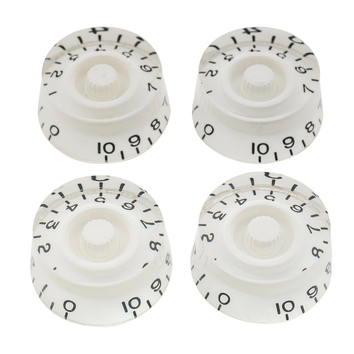musiclily pro left handed metric coarse 18 spline guitar knobs tone volume speed control knobs set for epiphone les paul sg style electric guitar mx1742 4p, white