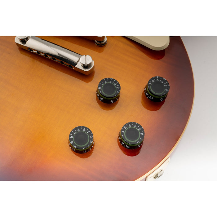 Musiclily Pro Métrico Grueso 18-Engranes Perillas de Guitarra Control de Tono Volumen Velocidad para Epiphone Les Paul SG Estilo Guitarra Eléctrica