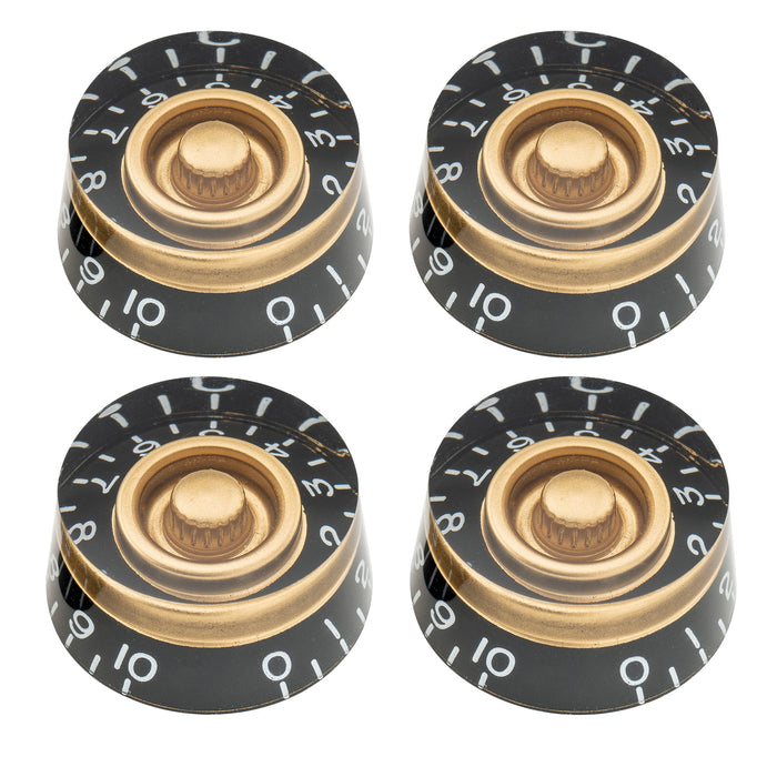 Musiclily Pro Métrico Grueso 18-Engranes Perillas de Guitarra Control de Tono Volumen Velocidad para Epiphone Les Paul SG Estilo Guitarra Eléctrica