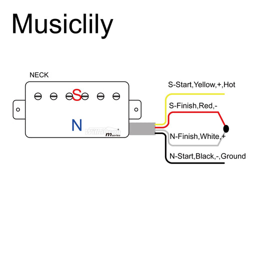 Size of wilkinson m series vintage tone alnico 5 covered humbucker neck pickup for lp style electric guitar mx1755cr