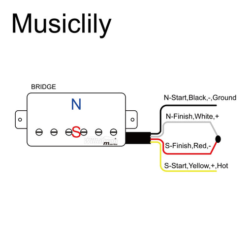 Size of wilkinson m series vintage tone alnico 5 covered humbucker bridge pickup for lp style electric guitar mx1756cr