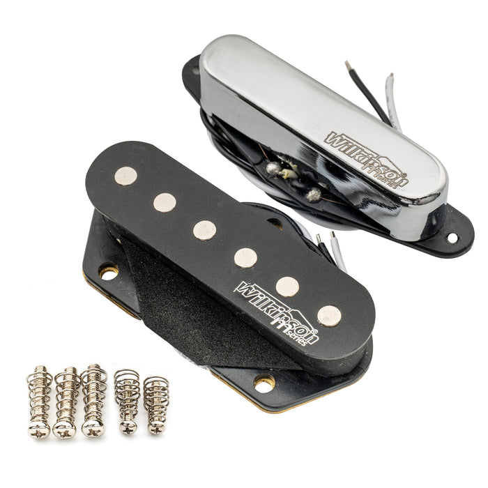 wilkinson m series low gauss nashville sound ceramic single coil pickups set for tele style electric guitar mx1759mx1760p details